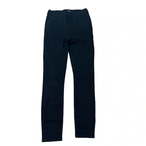 J. Crew 9" Mid-Rise Slim-Skinny Jean in Black Size 25 GUC - Picture 1 of 8